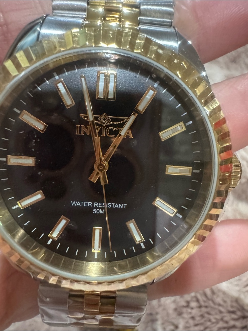NEW Invicta Specialty 47483 Men’s Two Tone Stainless Steel Watch Black Dial 50M - Picture 5 of 11